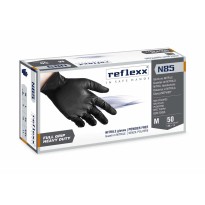 Guanti in nitrile Reflexx N85 colore nero