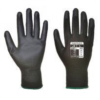 Guanti da lavoro spalmati in poliuretano con supporto in Nylon - Nero