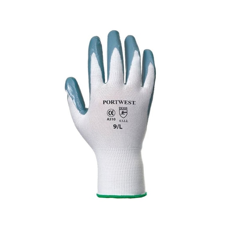 Guanti da lavoro spalmati in Nitrile con supporto in Nylon e filo continuo