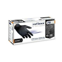 Guanti in Nitrile colore nero Black Reflexx 78 senza polvere - 100 Pezzi