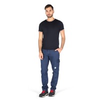 Pantalone da lavoro Economico Blu Multitasche Cotone 100% Massaua 2