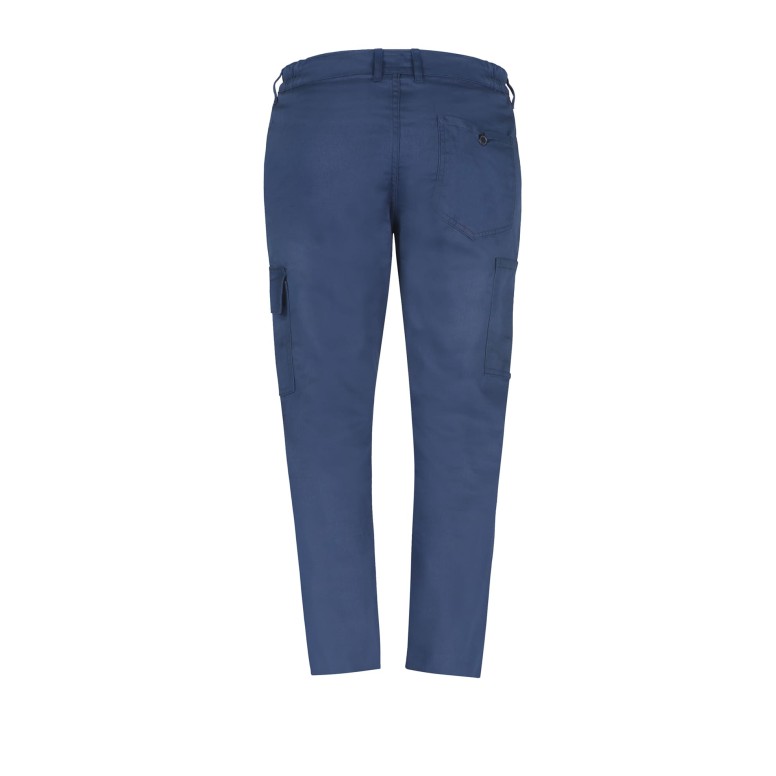Pantalone da lavoro Economico Blu Multitasche Cotone 100% Massaua