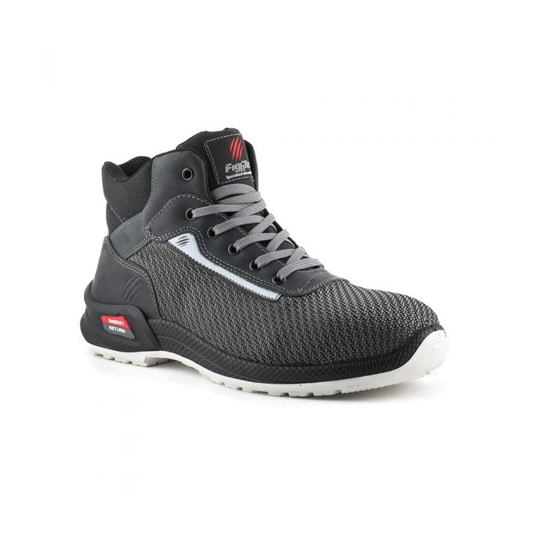 Scarpe antinfortunistiche Delfin leggere alte antiscivolo e sportive Fighter S3 SRC impermeabili EV0598