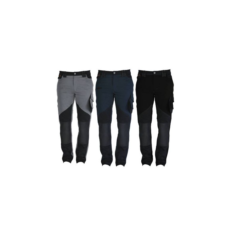 Pantaloni da lavoro Stretch Elasticizzati Multitasche Slim Fit