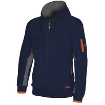 Felpa da lavoro in micropile con cappuccio ISSA LINE - 04807 Ortigara
